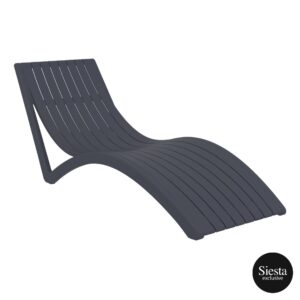 Slim Sunlounger – Anthracite