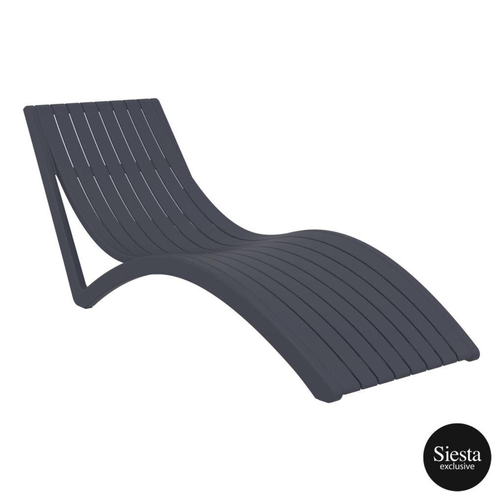 Slim Sunlounger – Anthracite image