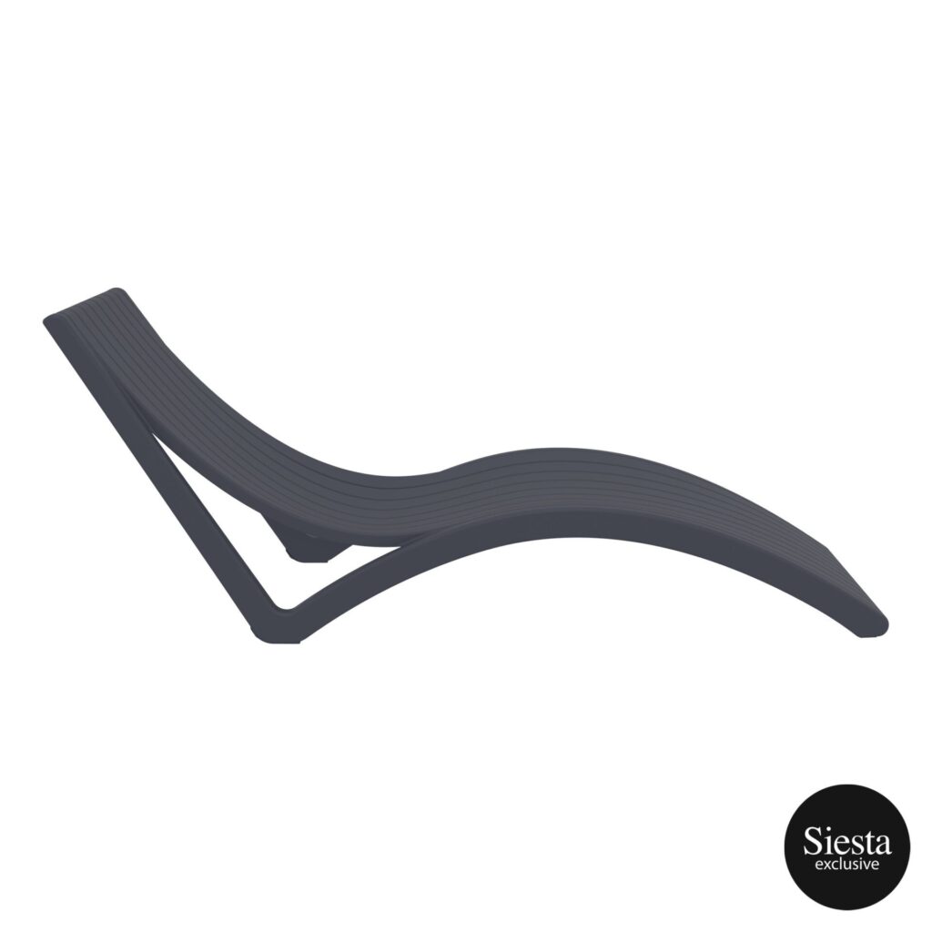 Slim Sunlounger – Anthracite image