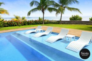 Slim Sunlounger/Ocean Side Table 6pc Package – Anthracite