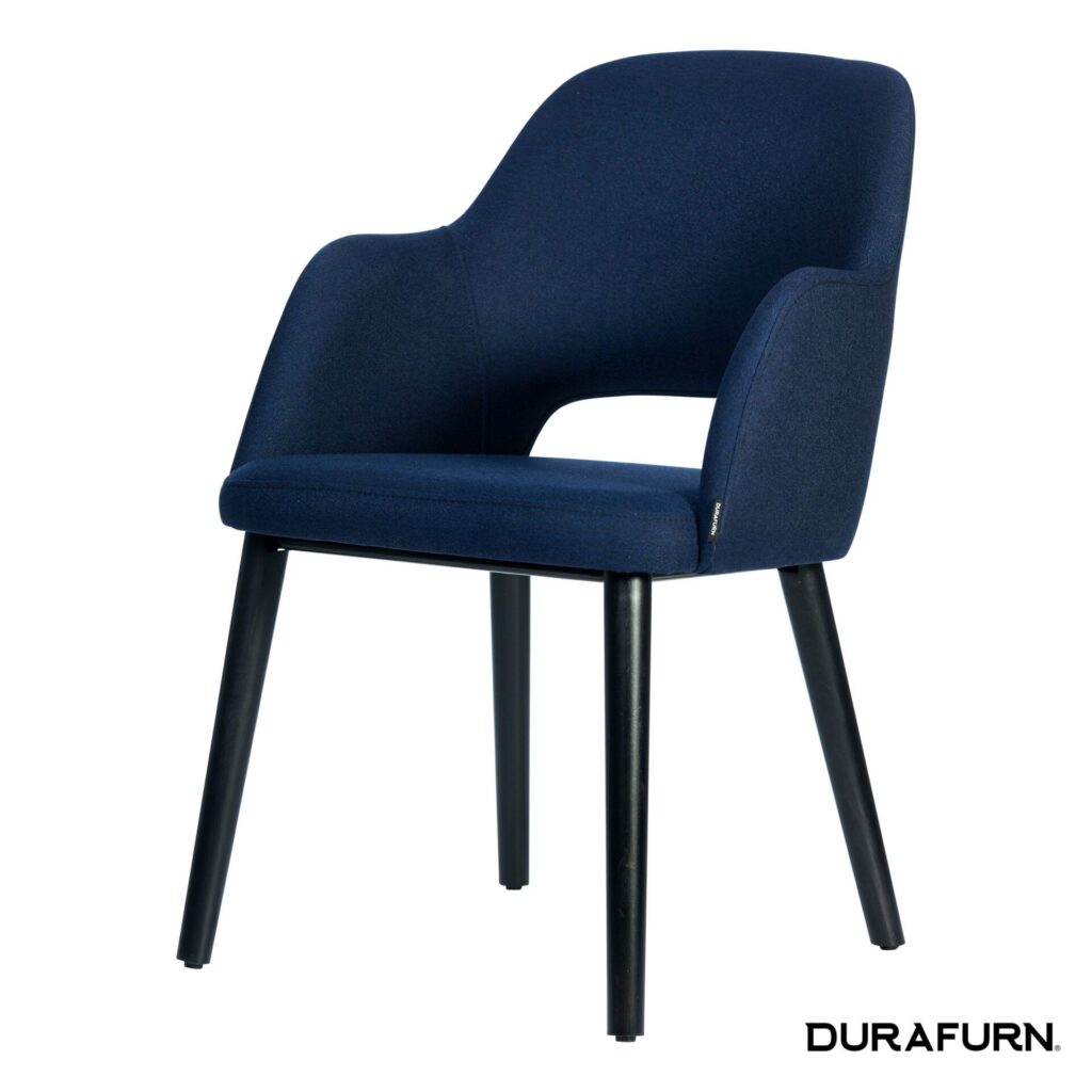 Sorbet Chair – Black Legs/Navy Woven Fabric image