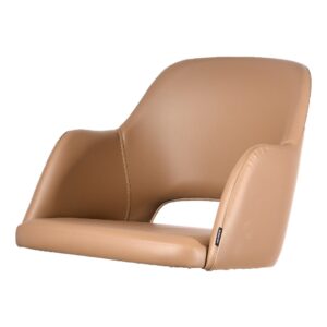 Sorbet Upholstered Shell – Taupe Vinyl