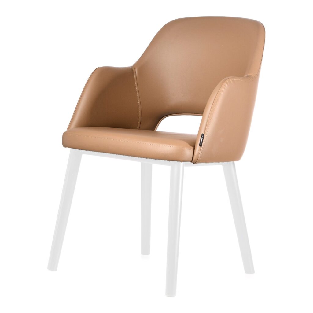 Sorbet Upholstered Shell – Taupe Vinyl image