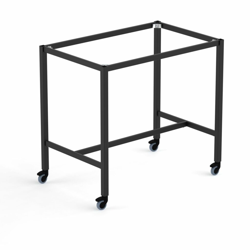 Spire Square leg 950 Bar Height Frame 1140 x 740 x 950H – with 100mmH castors image