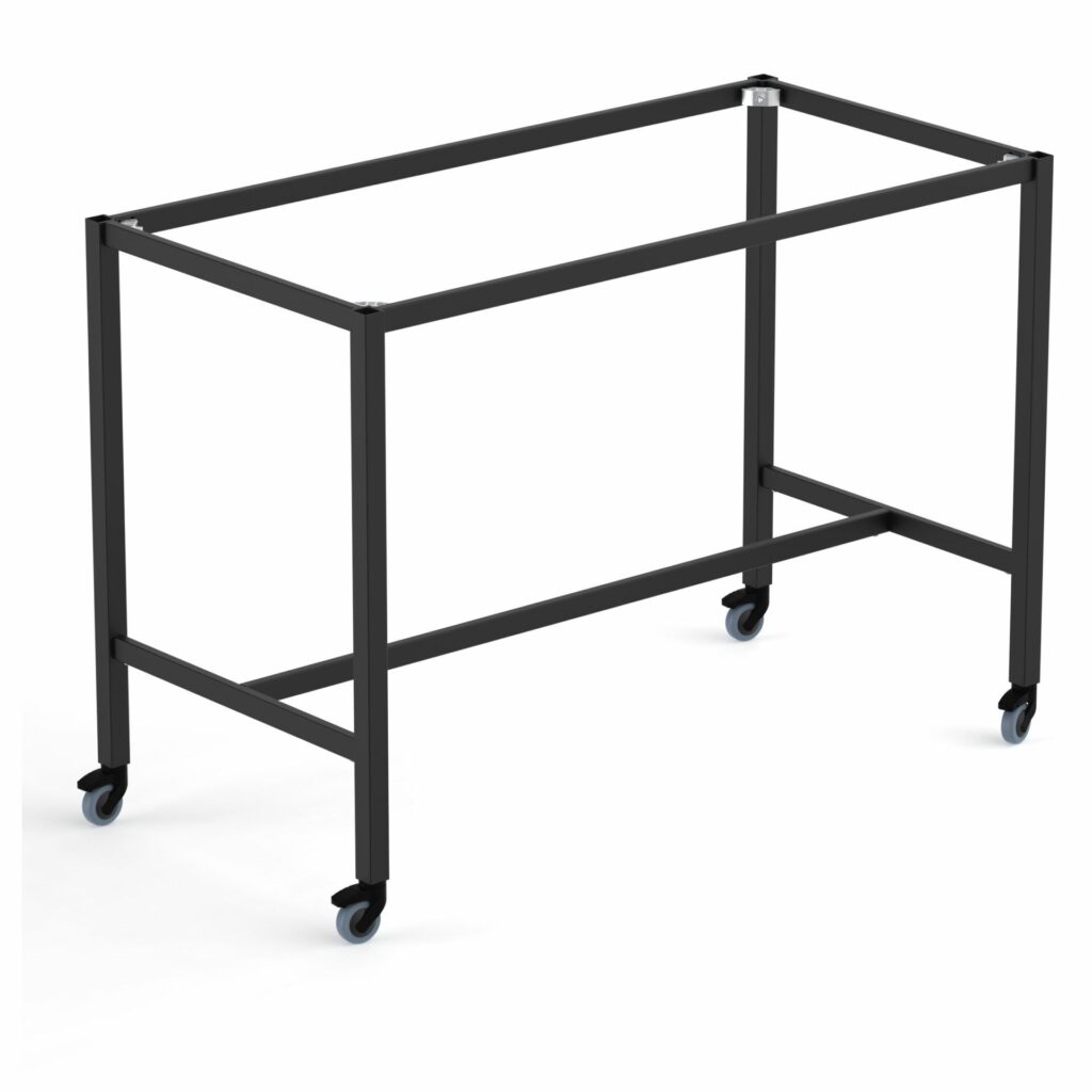 Spire Square leg 950 Bar Height Frame 1490 x 690 x 950H – with 100mmH castors image
