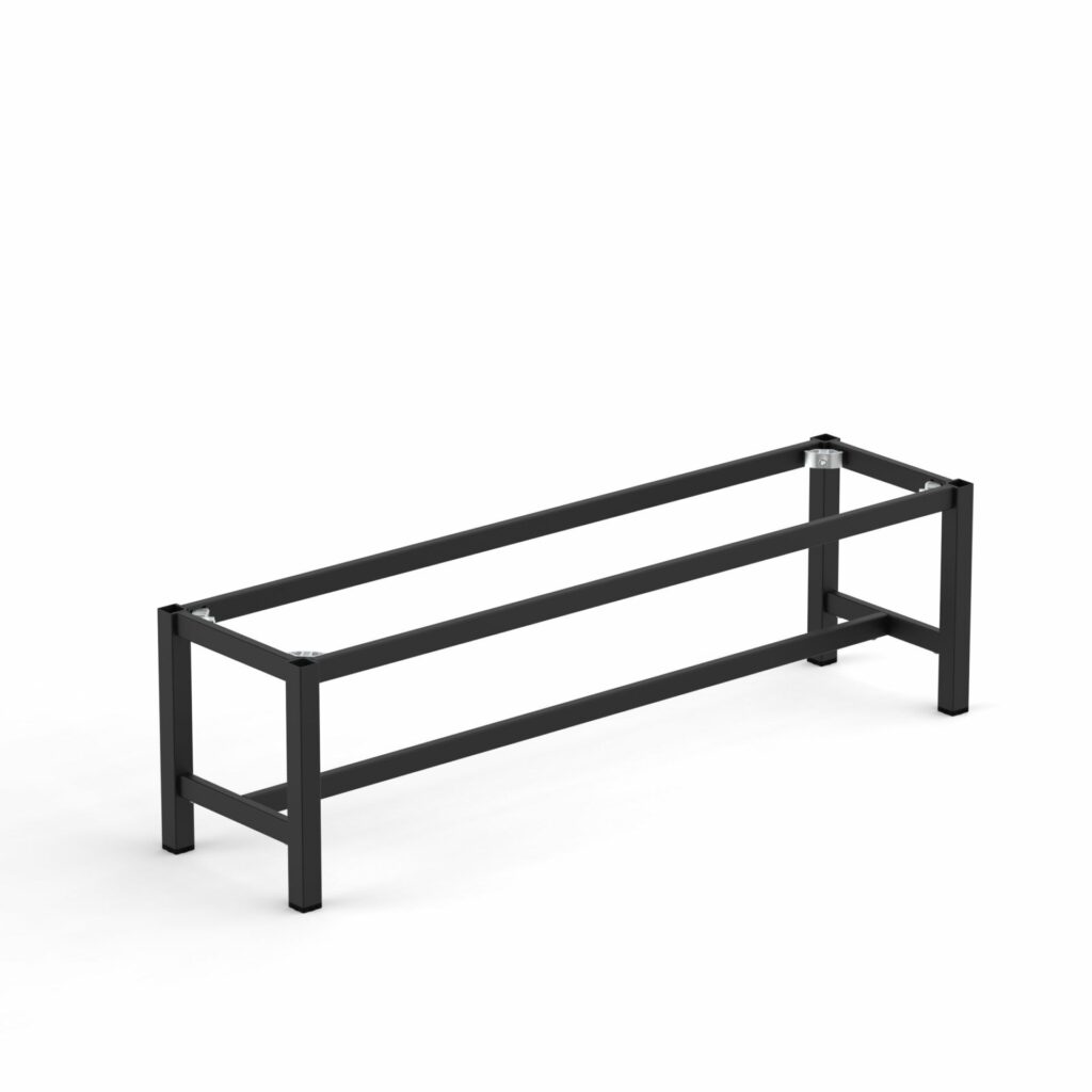 Spire Square leg Seat Height Frame 1490 x 390 x 420H with footbeam image