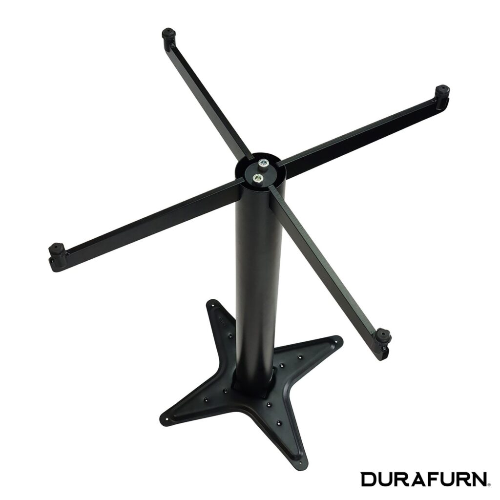 Stockholm Bar Base – Round Pole – Black image