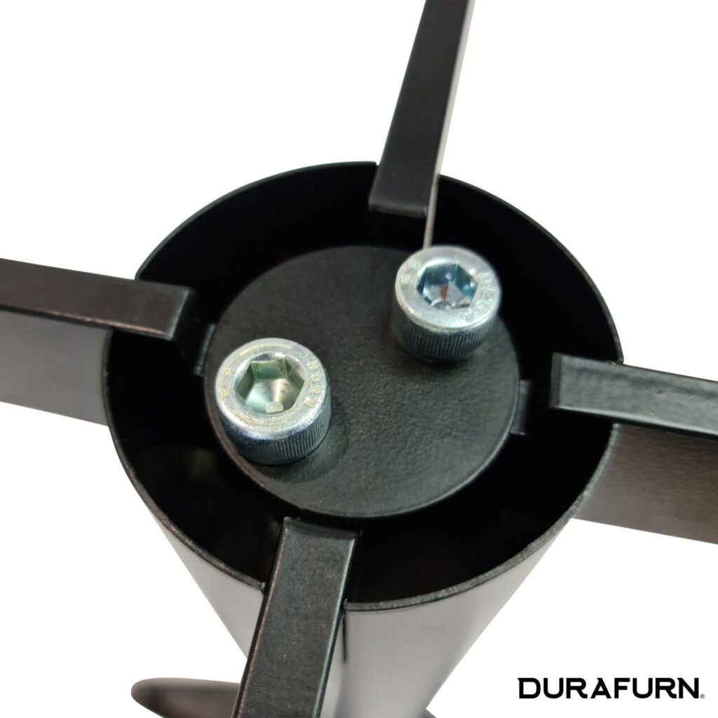 Stockholm Bar Base – Round Pole – Black image