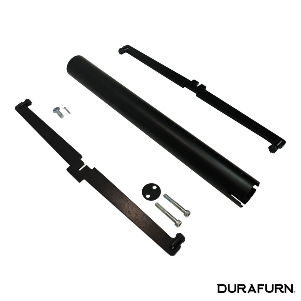 Stockholm Twin Bar Base – Round Pole – Black image