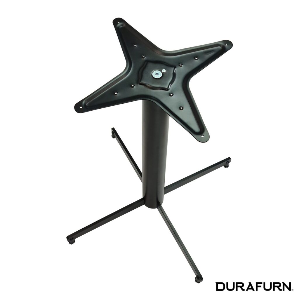 Stockholm Twin Bar Base – Round Pole – Black image