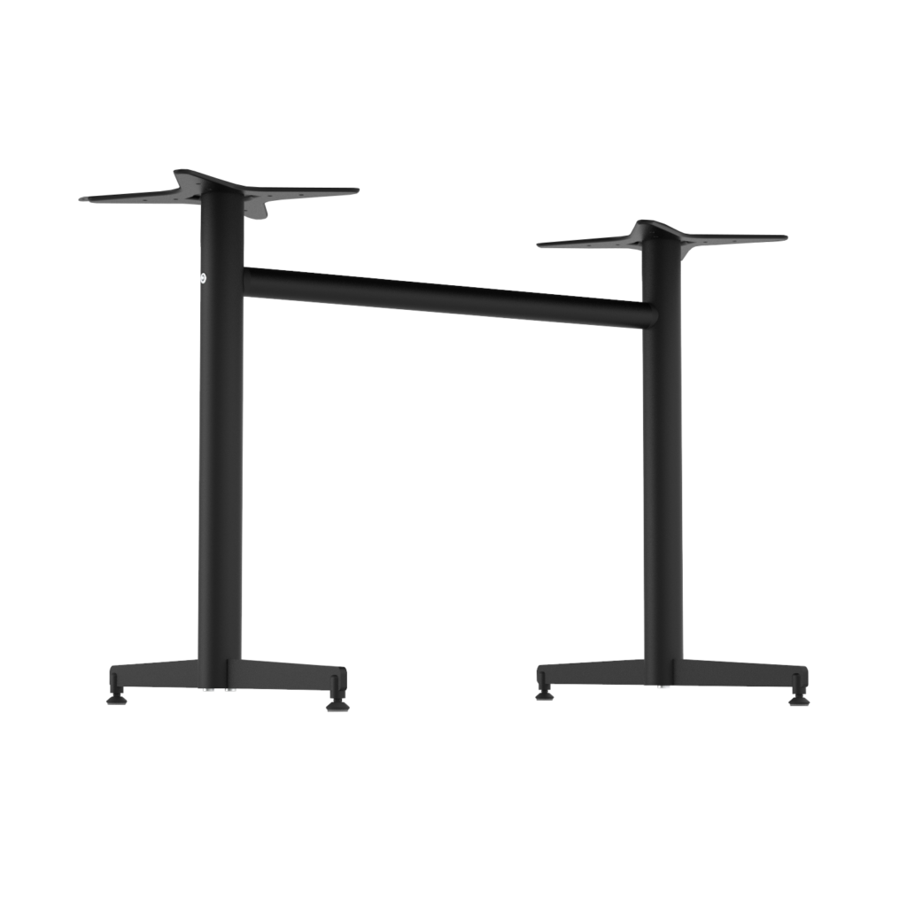 Stockholm Twin Base – Round Pole – Black image