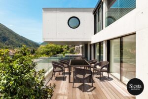 Tahiti Table/Panama Armchair 8 Seat Package – Chocolate