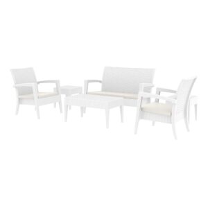 Tequila Lounge Set – White with cushions