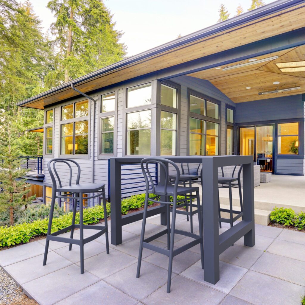 Vegas Bar Table/Victor Barstool 75 4 Seat Package – Anthracite image