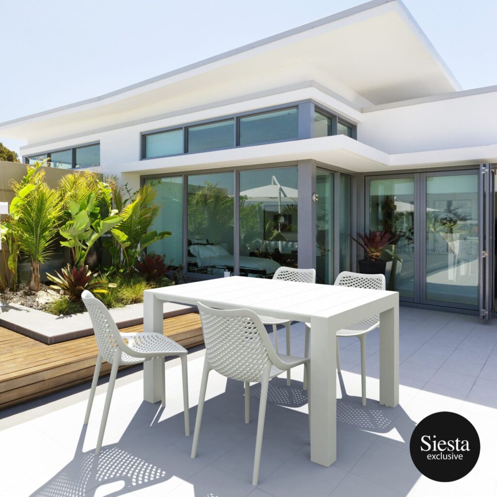 Vegas Table/Air Chair 4 Seat Package – White image
