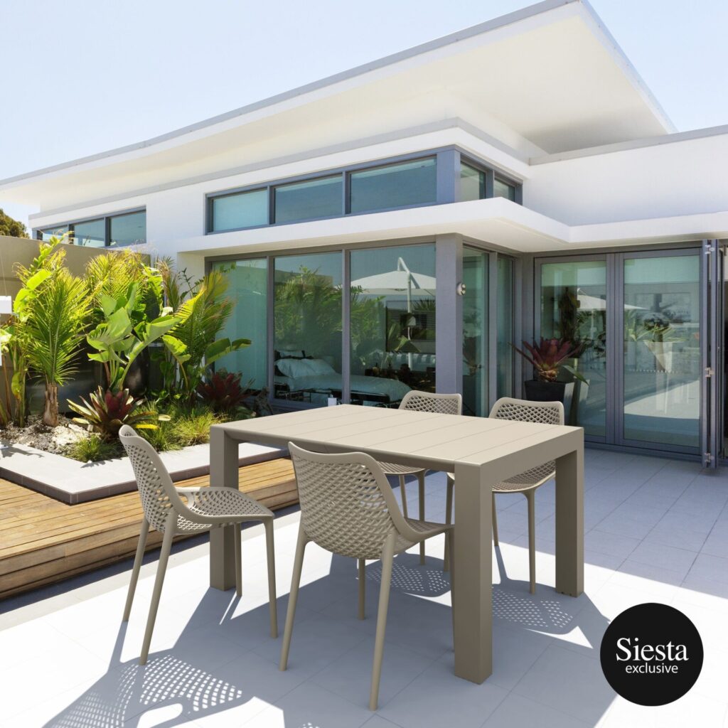 Vegas Table/Air Chair 4 Seat Package – White image