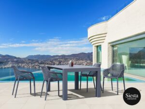 Vegas Table/Air XL Armchair 4 Seat Package – Anthracite