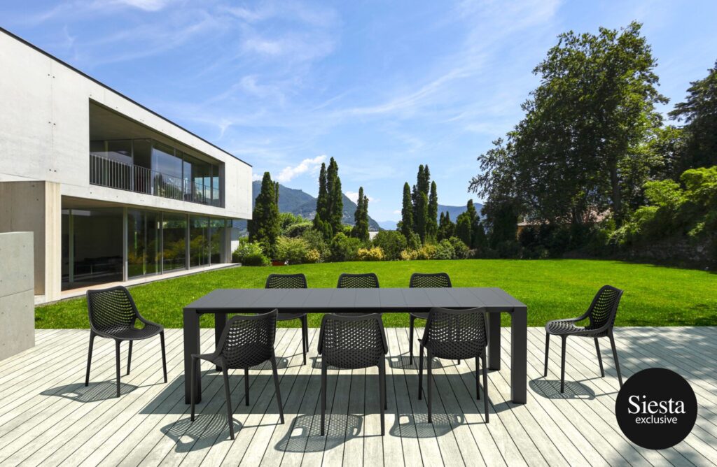 Vegas XL Table/Air Chair 8 Seat Package – Black image