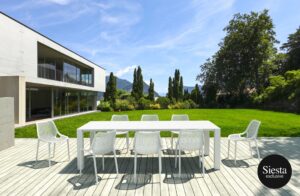 Vegas XL Table/Air Chair 8 Seat Package – White