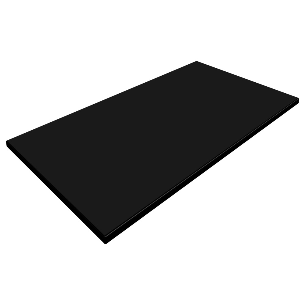 Werzalit Black 1200x800mm Rectangle Duratop by SM France image