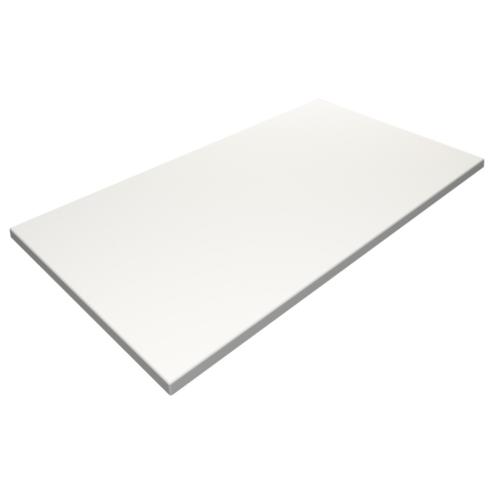 Werzalit White 1200x800mm Rectangle Duratop by SM France image