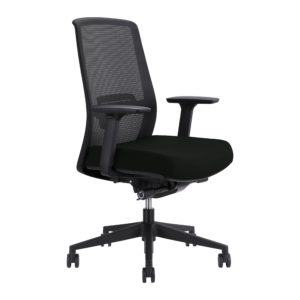 Jirra Side Control Synchro Task Chair (Onyx / Adjustable Side Arms)