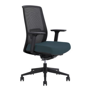 Jirra Side Control Synchro Task Chair (Denim / Adjustable Side Arms)