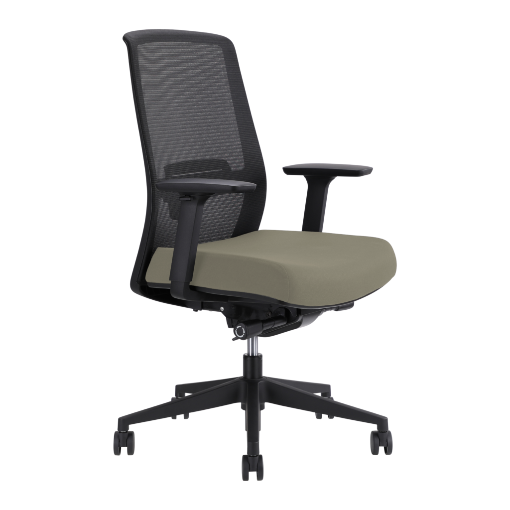 Jirra Side Control Synchro Task Chair (Driftwood / Adjustable Side Arms) image