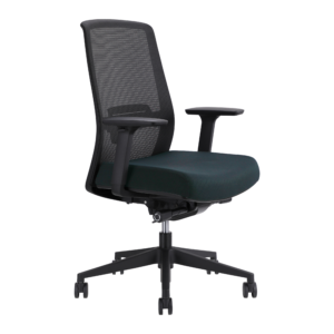 Jirra Side Control Synchro Task Chair (Navy / Adjustable Side Arms)