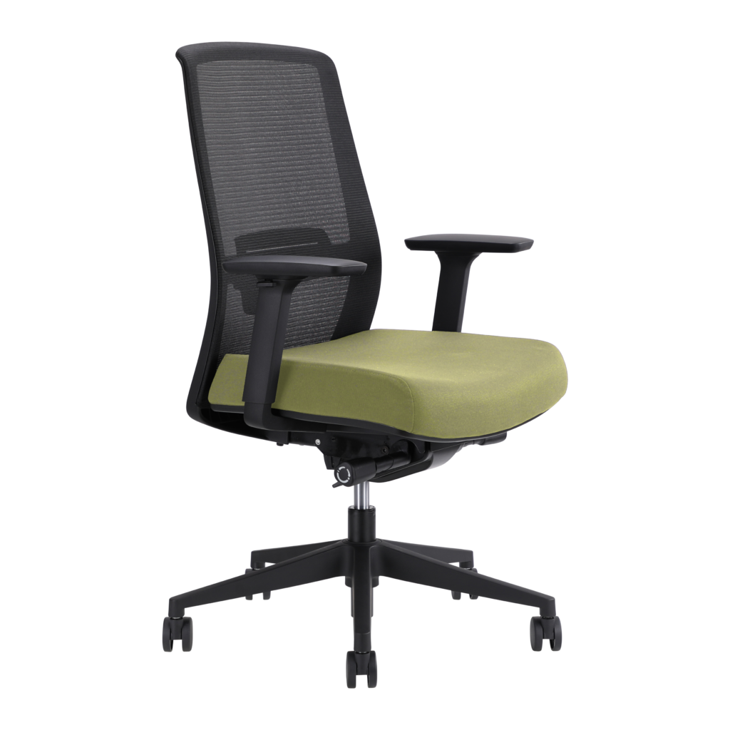 Jirra Side Control Synchro Task Chair (Apple / Adjustable Side Arms) image