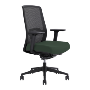 Jirra Side Control Synchro Task Chair (Forest / Adjustable Side Arms)
