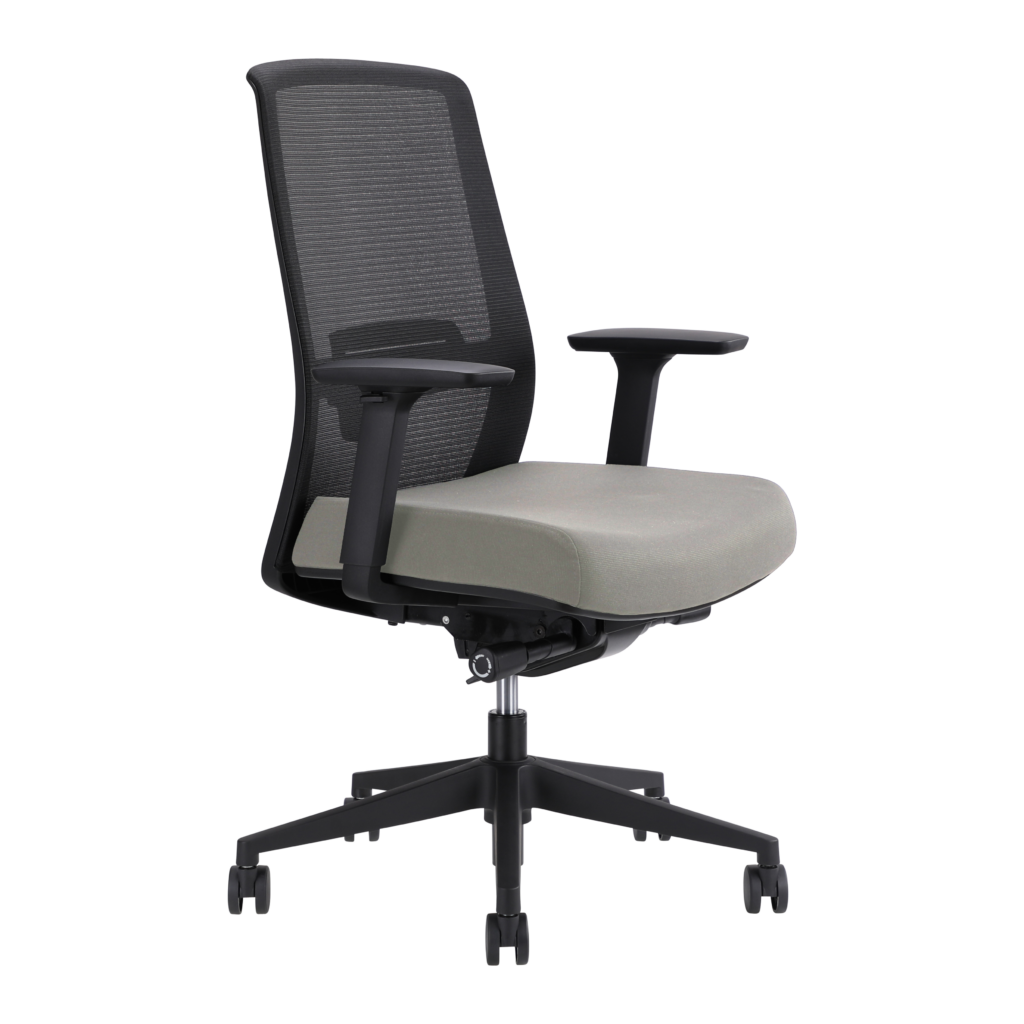Jirra Side Control Synchro Task Chair (Sand / Adjustable Side Arms) image