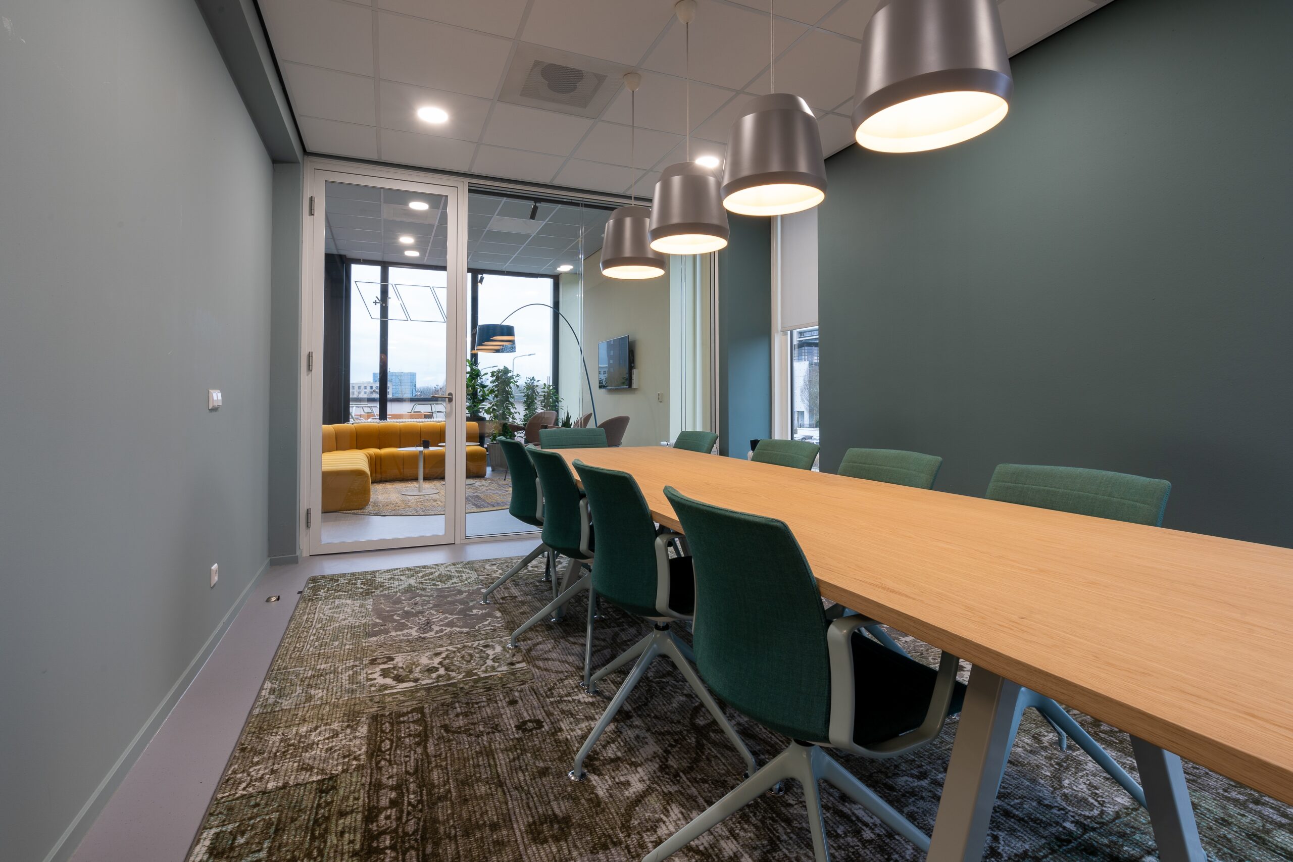 Consultancy fitout services creating professional meeting space with ergonomic seating and collaborative design